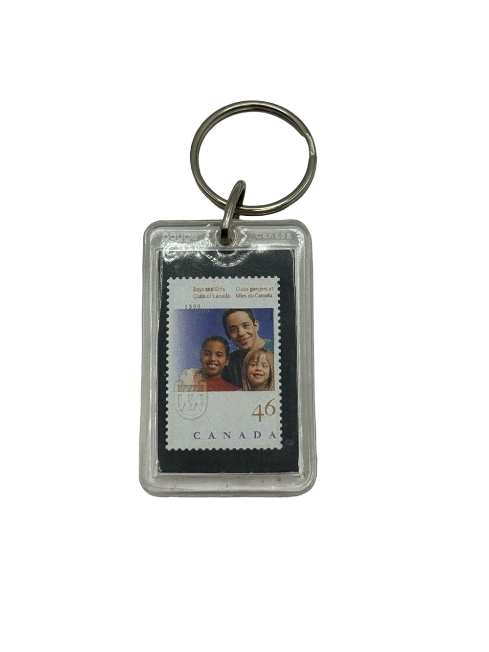 2000 Canada Post Stamp Acrylic Keychain